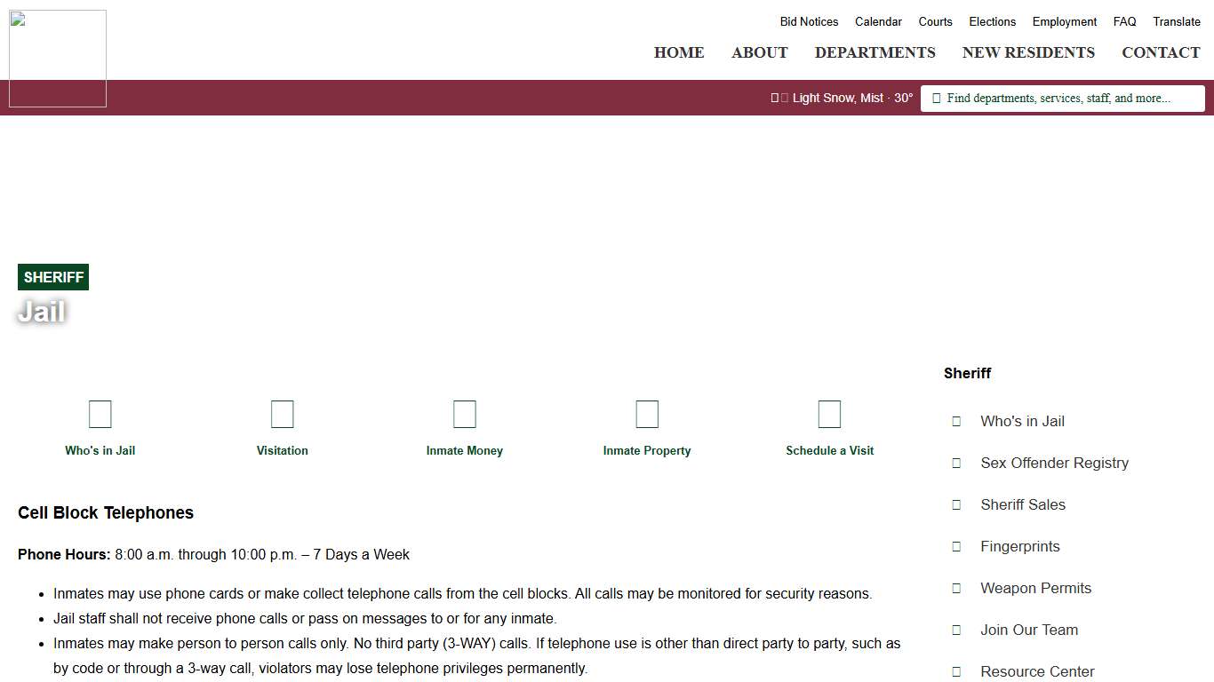 Jail - Sheriff - Clinton County Government - Iowa